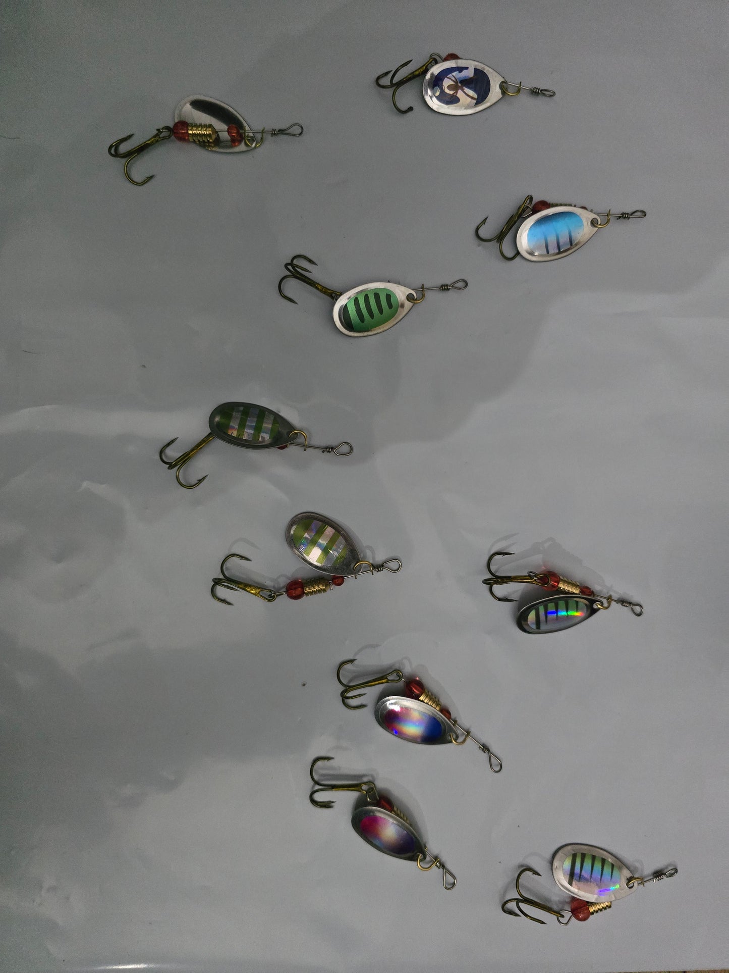 [OptiPêche] Pack 10 Cuillères Carnassiers + Boîte de Rangement