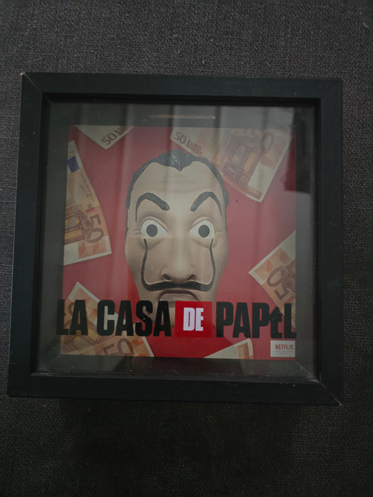 Cadre Tirelire Officiel "La Casa de Papel" – Édition Spéciale Netflix