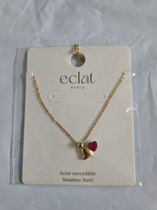Collier "Duo Cœur Passion" Doré – Collection Éclat Paris
Prix : 21,00 €