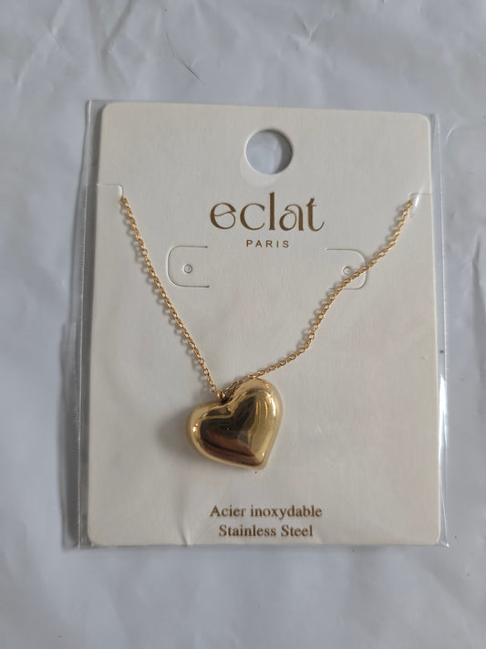 Collier "Cœur d'Éclat" Doré – Collection Éclat Paris
Prix : 23,00 €