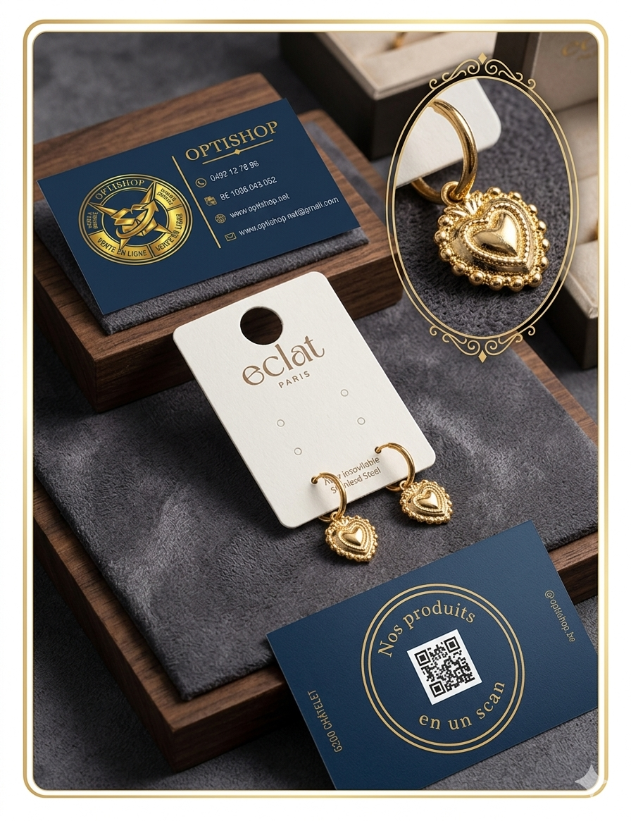 Boucles d'oreilles "Galet" Dorées – Éclat Paris